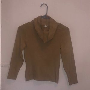 Tan turtleneck sweater